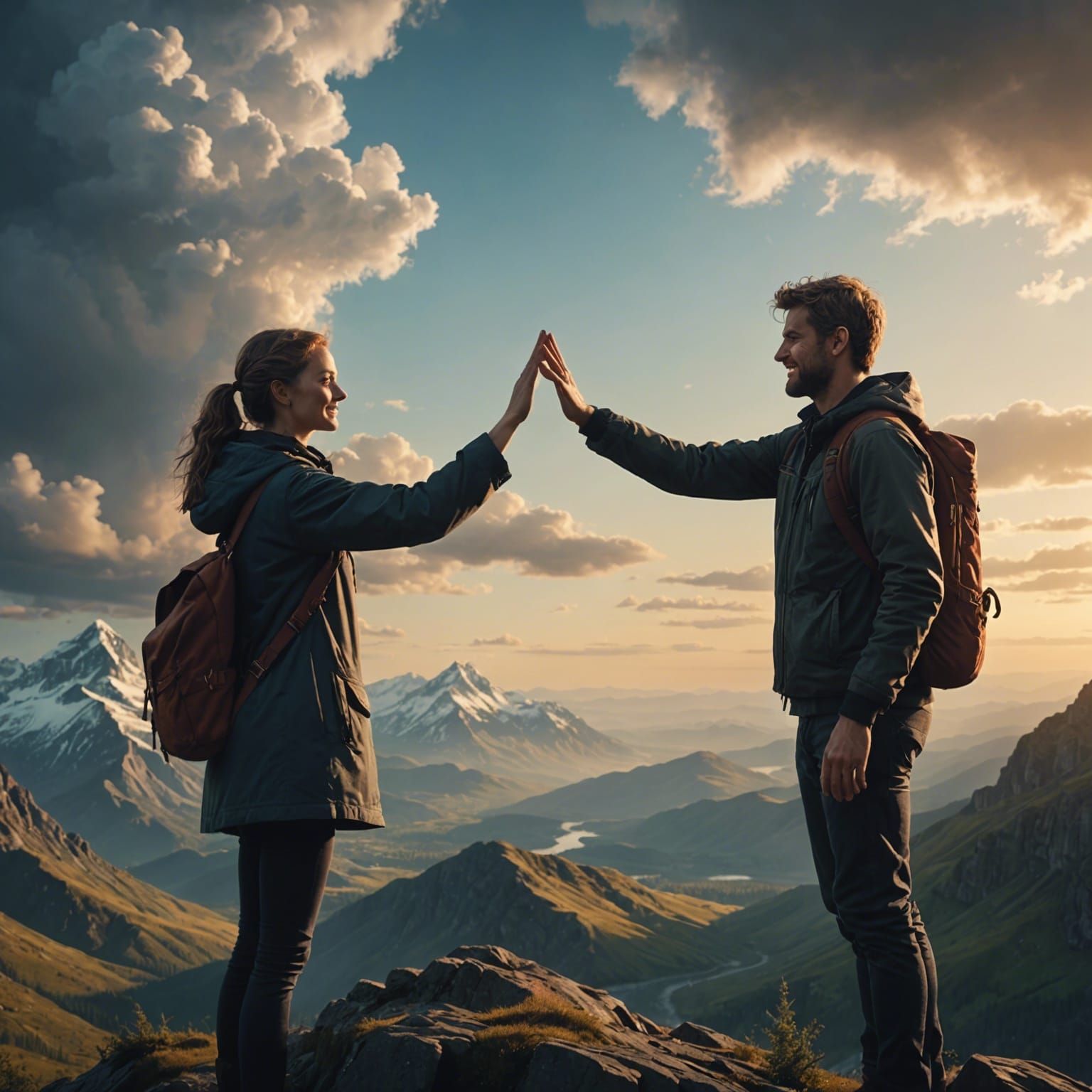 High five  by @Gwin-the-Elf