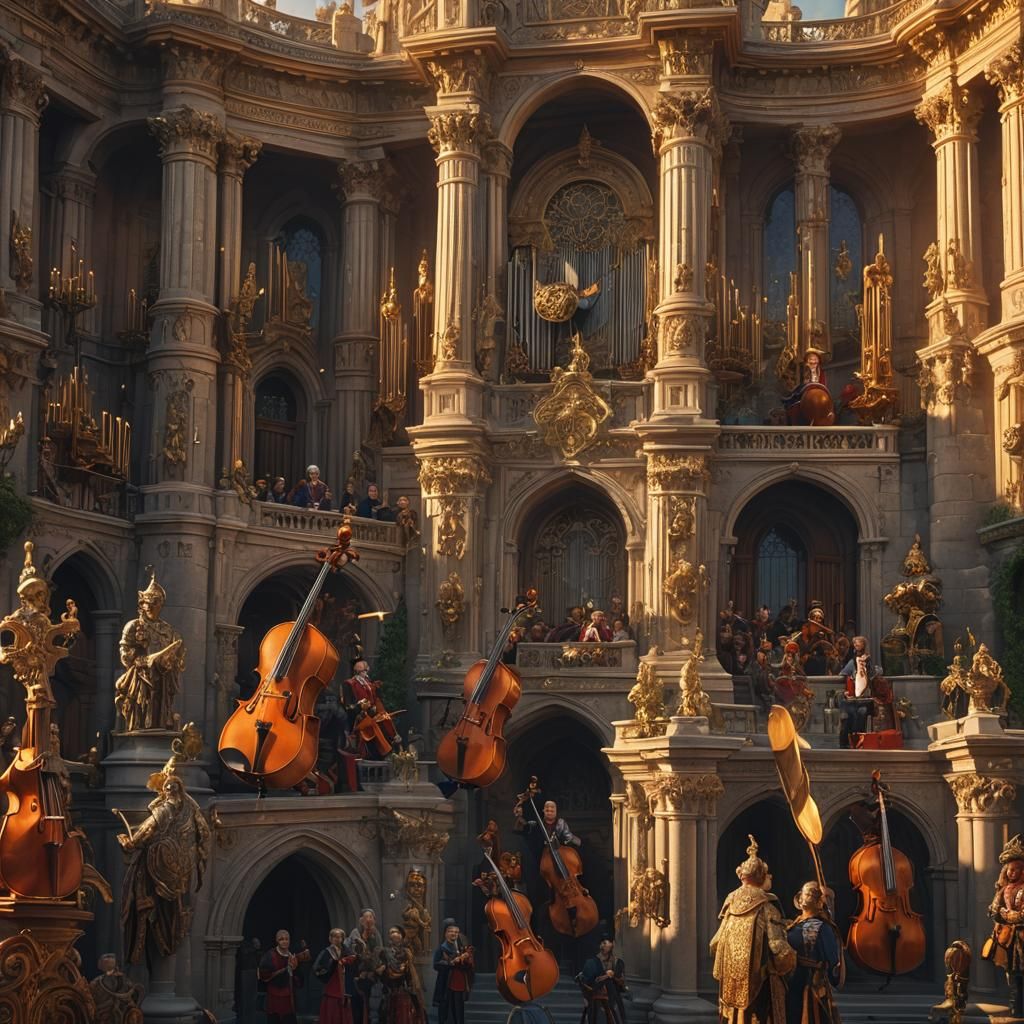 Majestic Royalty Orchestra in Golden Light