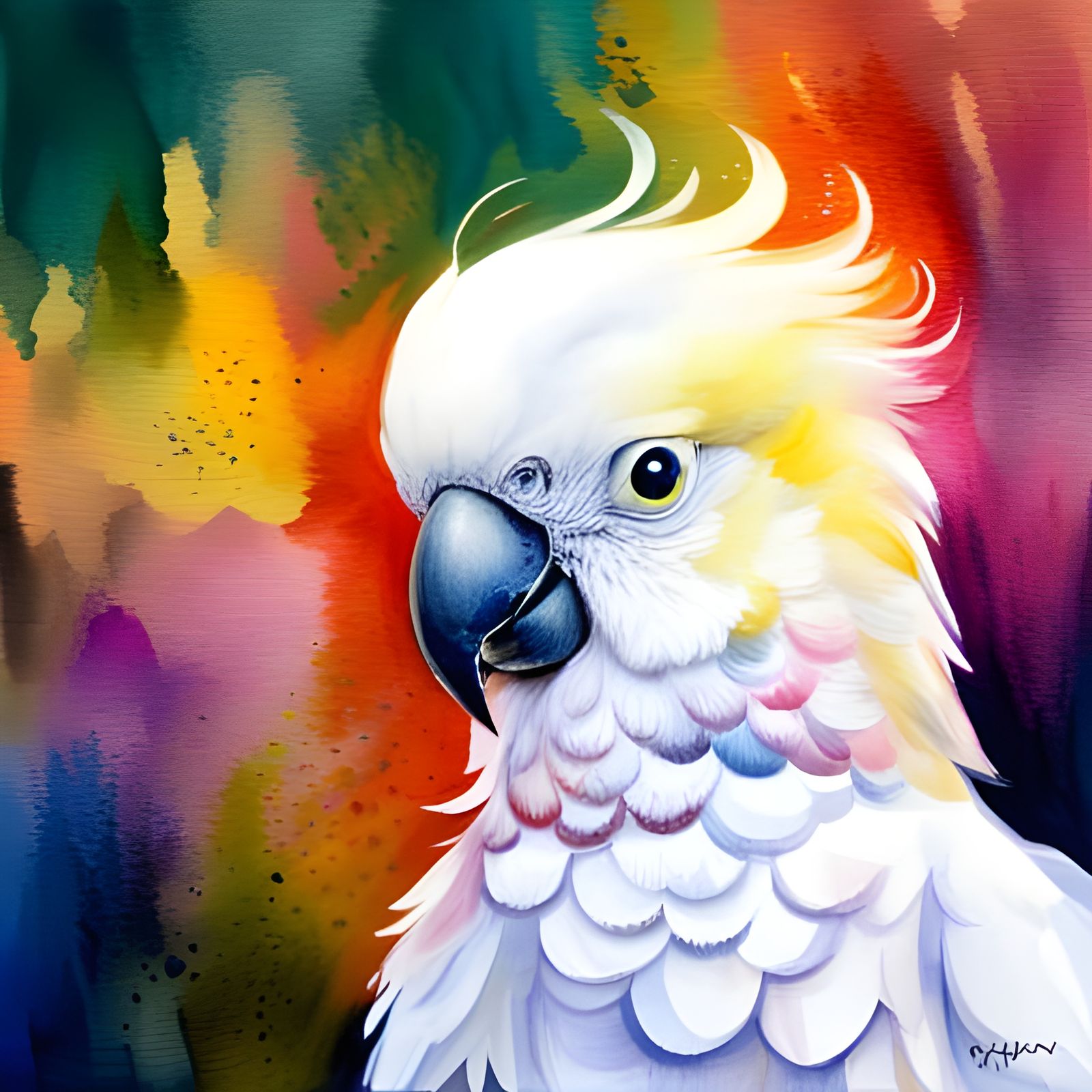 Rose-breasted cockatoo