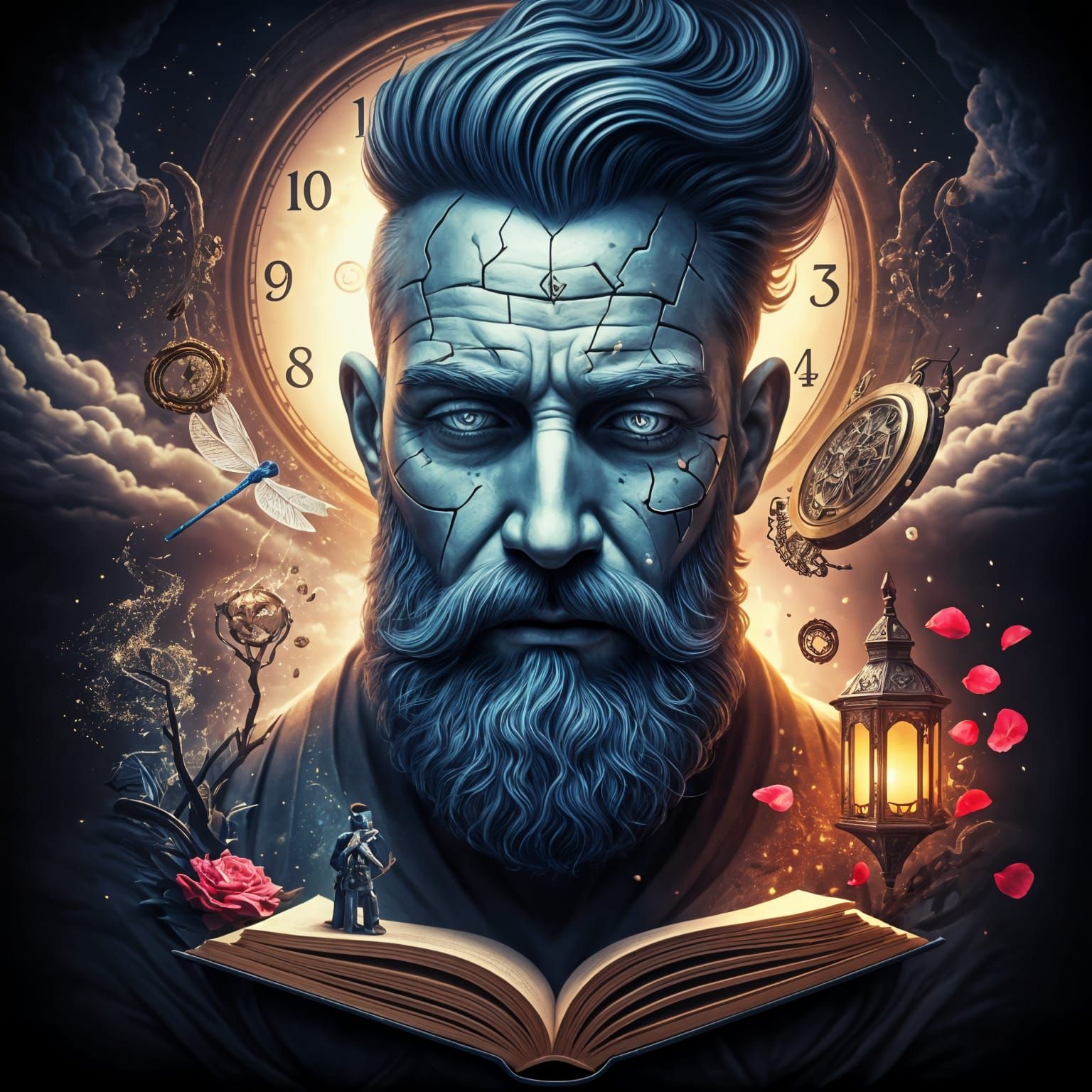 Surreal Face Contemplates the Inexplicable in a World of Con...