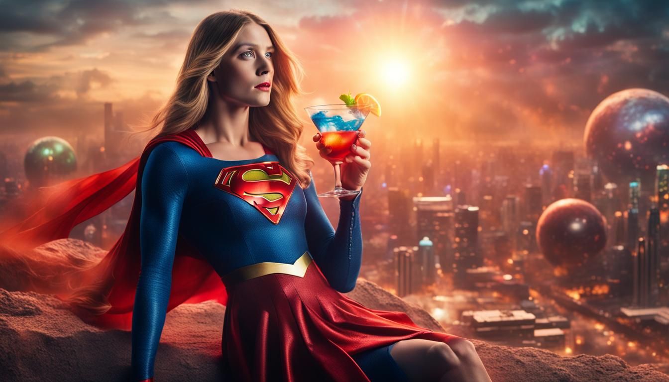 Supergirl on vacation - AI Generated Artwork - NightCafe Creator