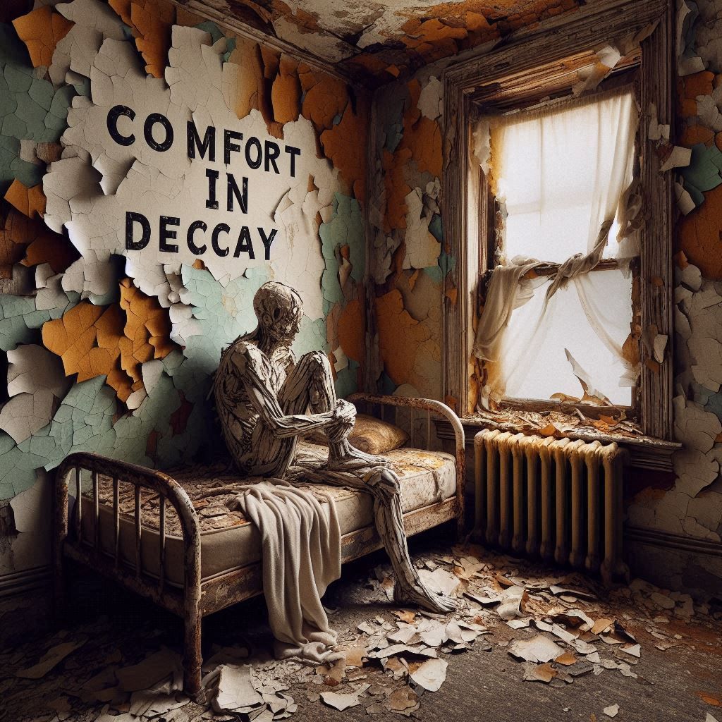 comfort in decay—the peeling paint of All the Colors of Thou...