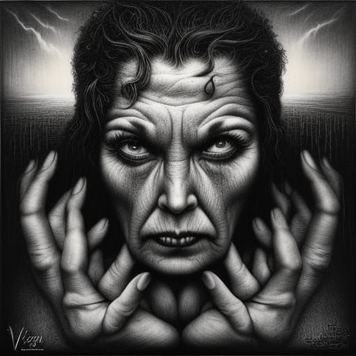 Edges of Darkness by Virgil Finlay Lee Jeffries Todd Schorr - AI ...