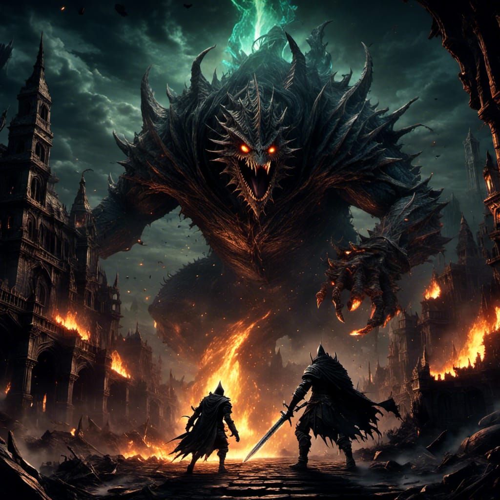 <lora:Endgame:1.0> the last fight