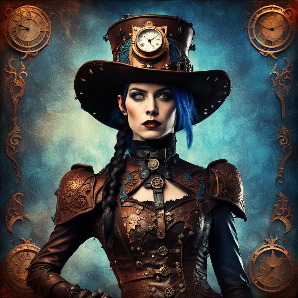 Steampunk female vampire