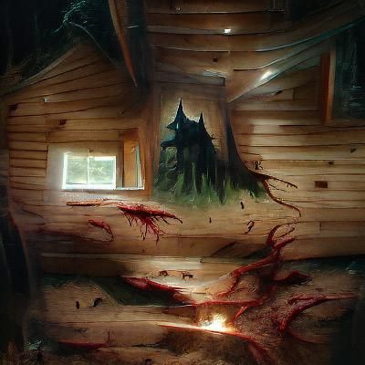 Cabin in woods
