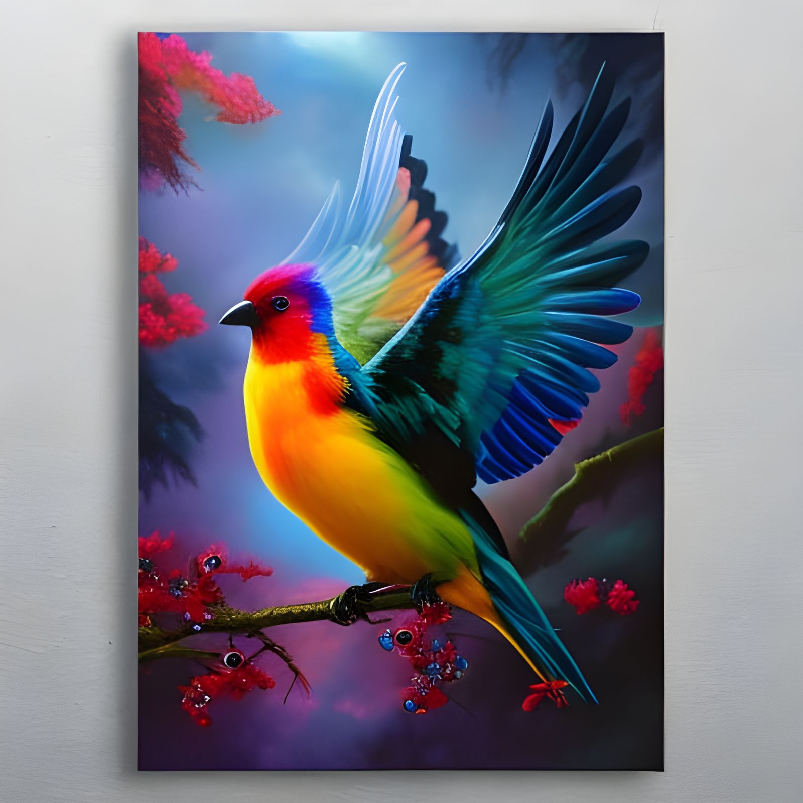 rainbow bird  by @Nemo