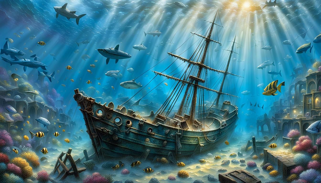 The underwater shipwrecks of the 19th Century remain eternally esteemed, and among them, Thomas Kinkade ...  by @Wackydoo