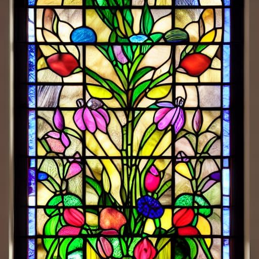 Stained Glass Flowers