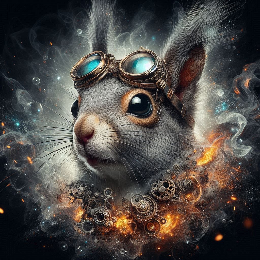 Steampunk cosmic squirrel