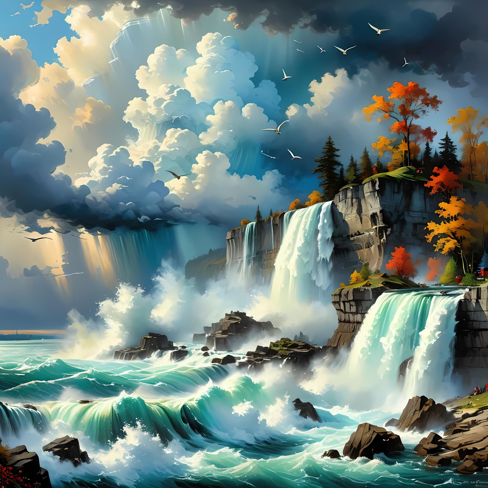 Niagara Falls in Canada  by @TheFireElemental