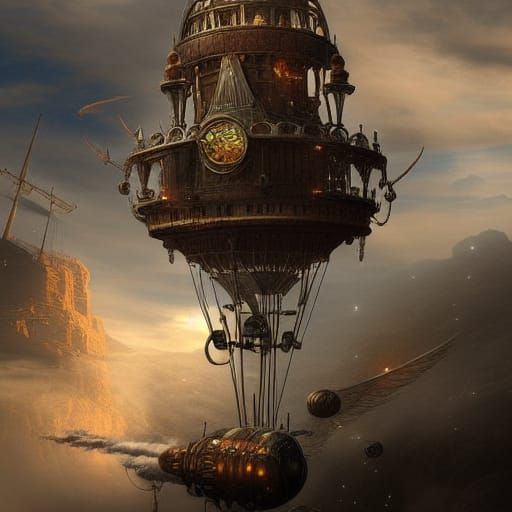 Airship Journeys AI Generated Artwork NightCafe Creator