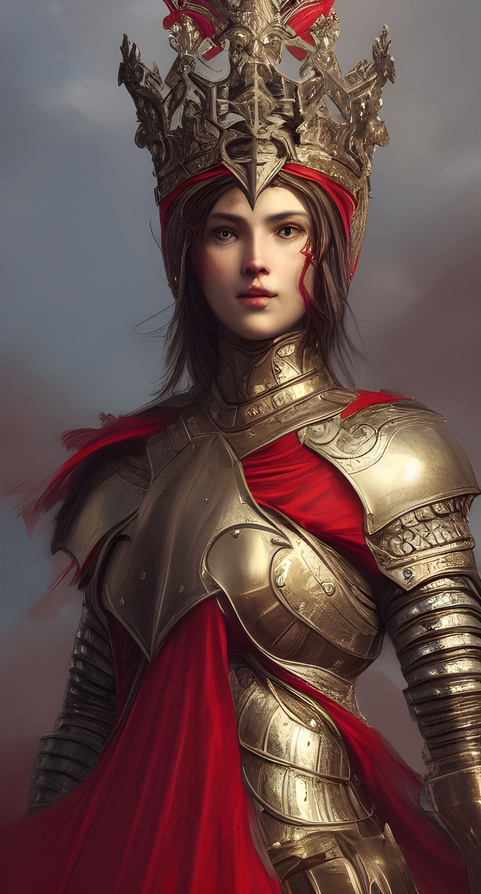 Queen in Gold and Red  by @Corrupted by Vengeance