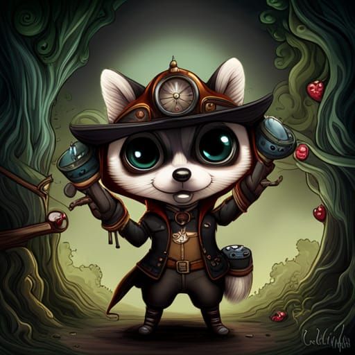 Trash Panda - AI Generated Artwork - NightCafe Creator