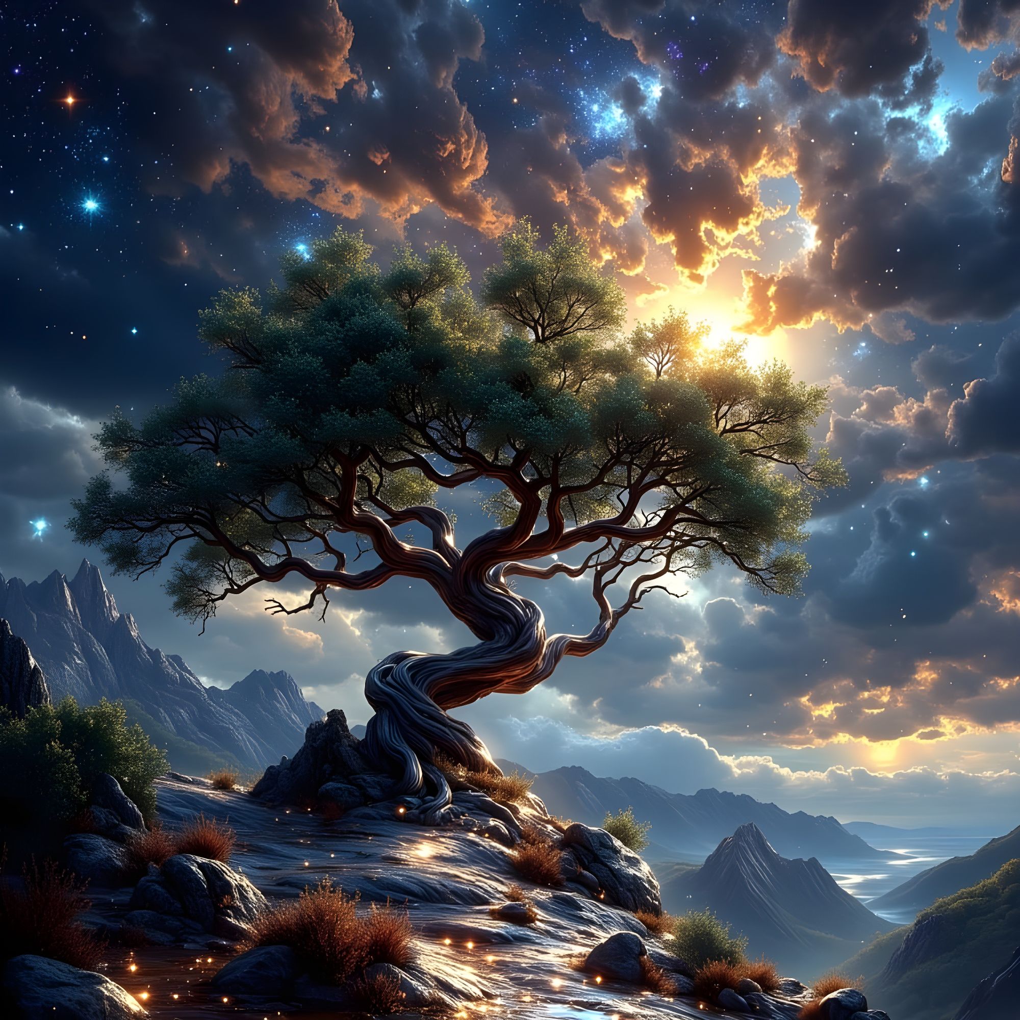 Greeting the sunrise