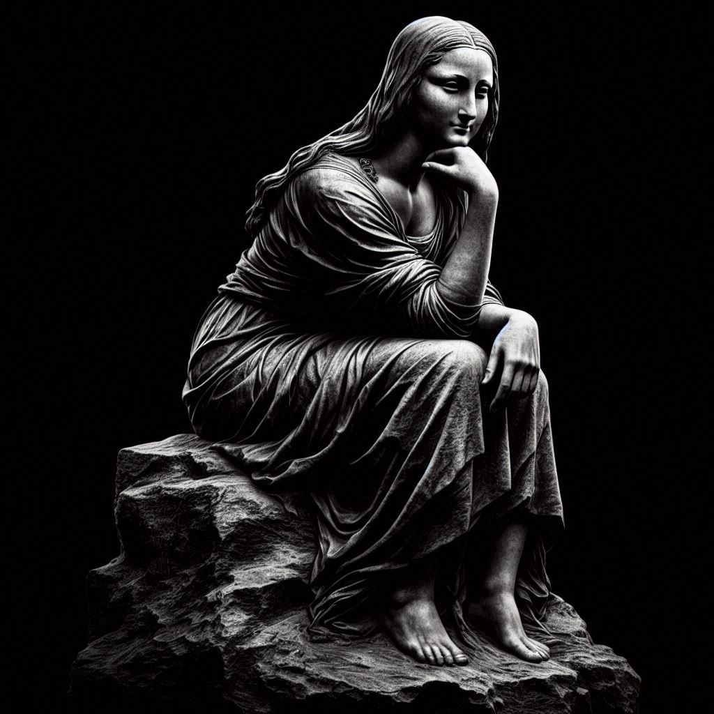 Da Vinci's thinking woman...