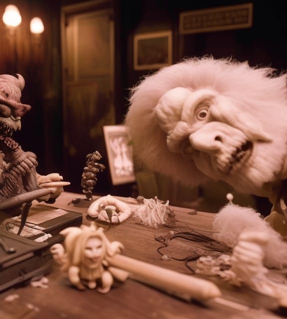 Demonic Banana Battle: A Surreal Stop-Motion Dream