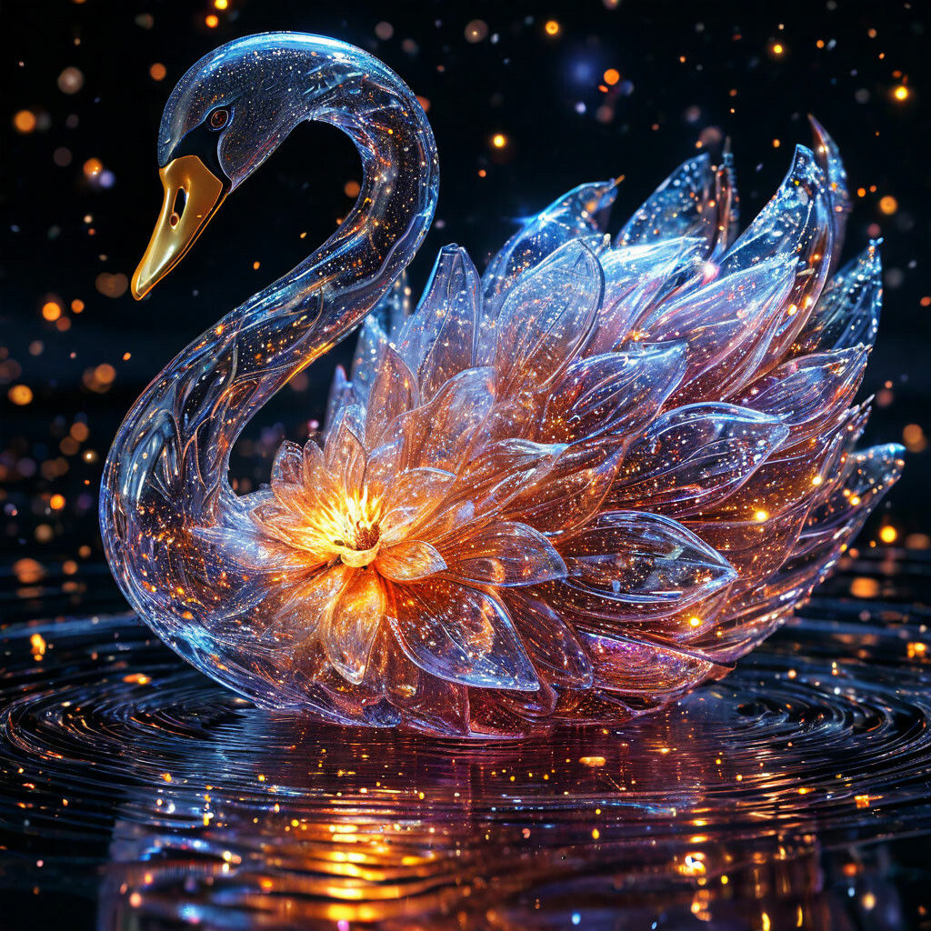 Astral flower swan