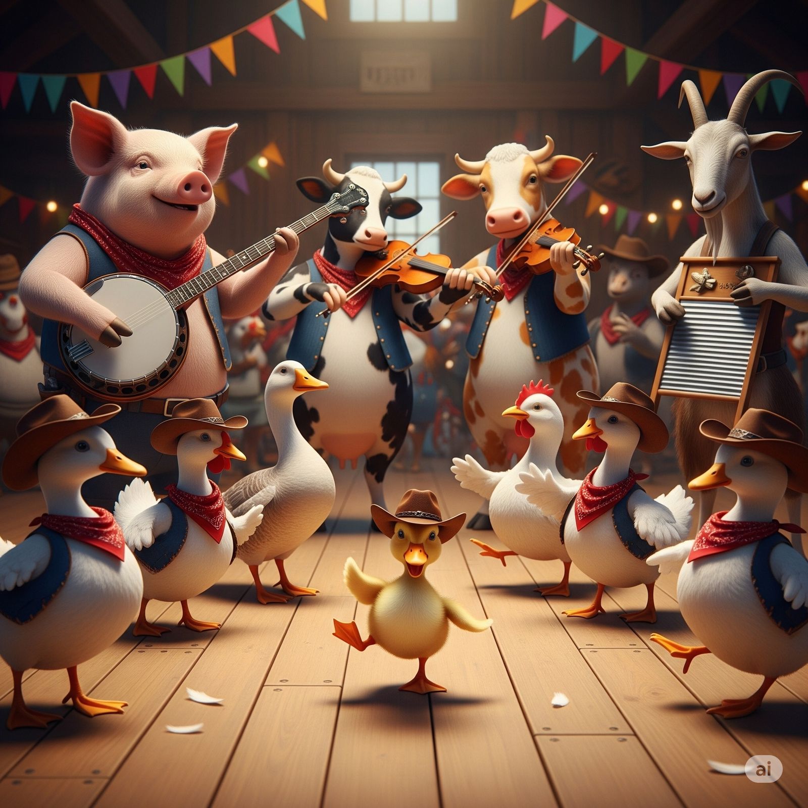 Line Dancing Duckling