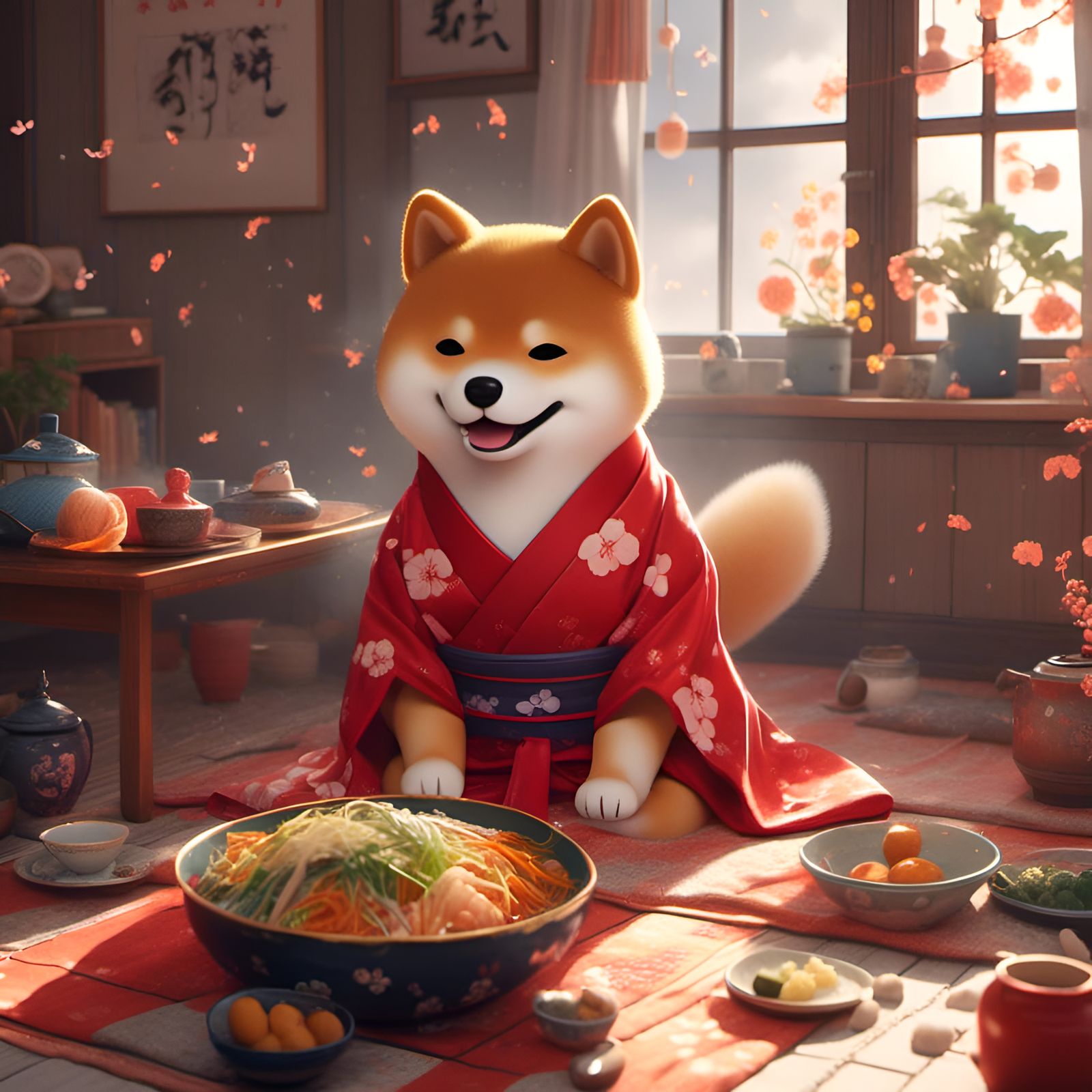 Smiling Shiba Inu