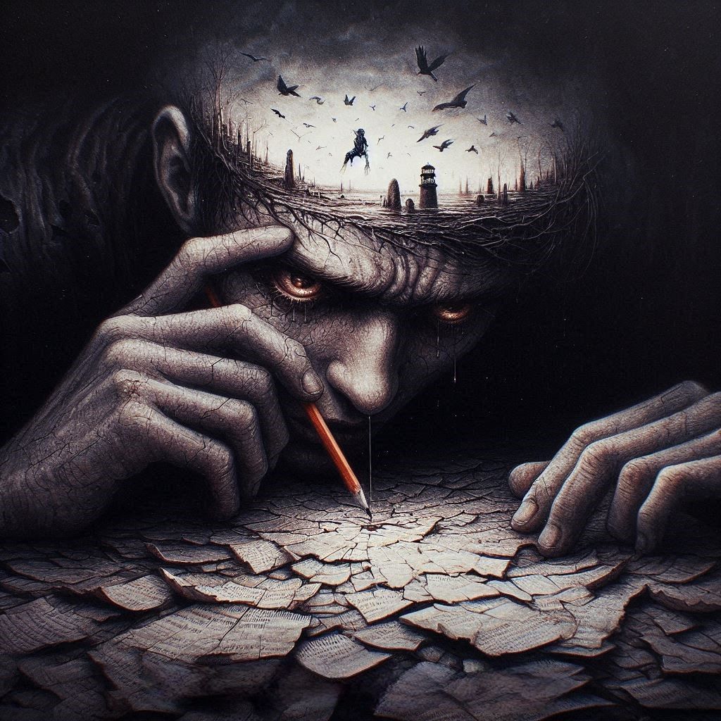 I start to search all the dark places that I have found All the deep creases in my mind that are torn up somehow