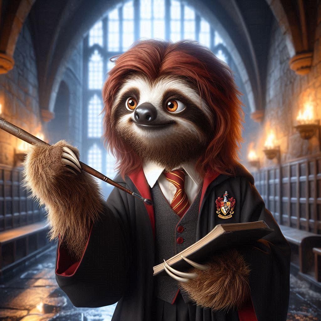 Slothnny Weasley, from “Harry Potter”