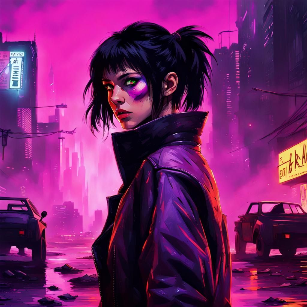 Cyberpunk Child - AI Generated Artwork - NightCafe Creator