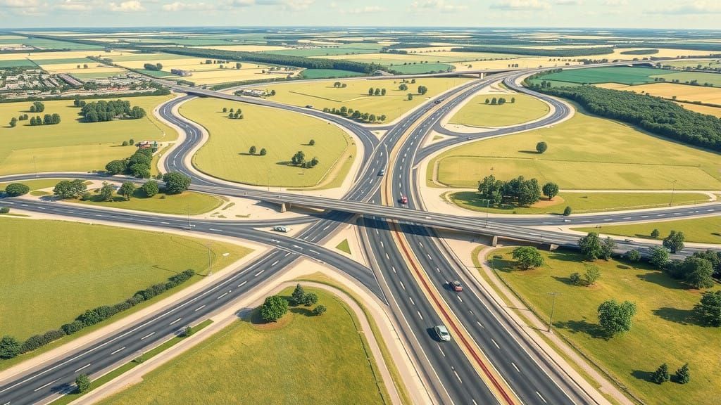 Plans for a great motorway road system   by @Pirate Queen Jo 