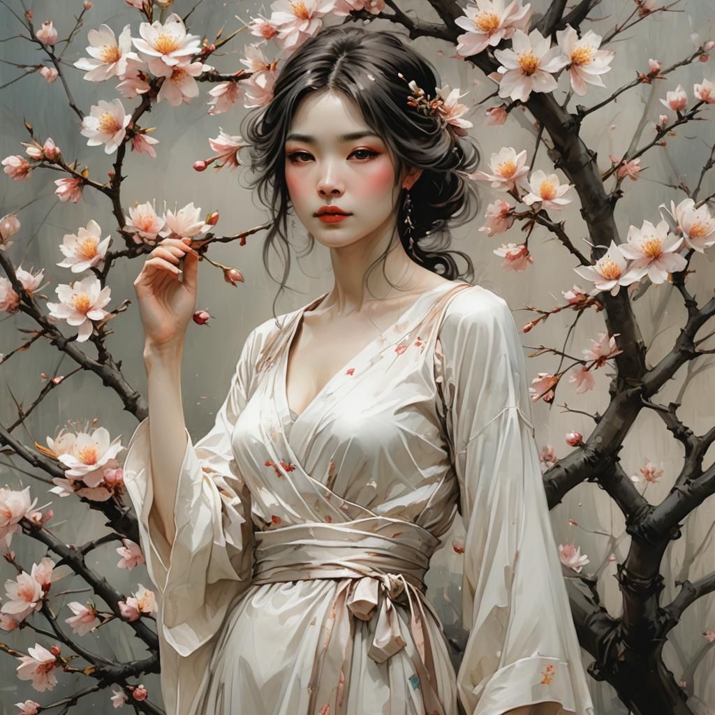 Peach blossom tree