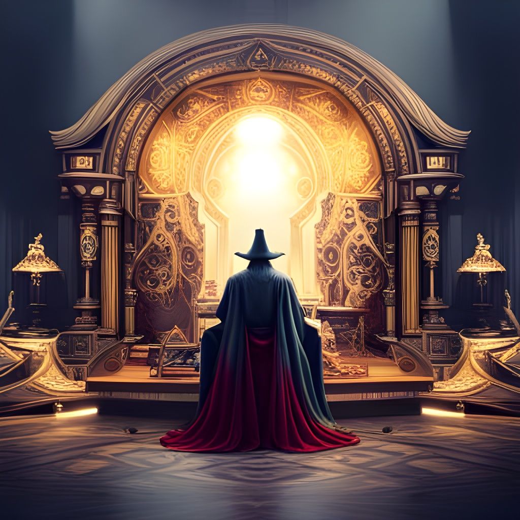 a Wizard and his conjuring contraption  by @Gorillamommy