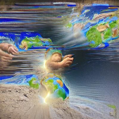god creating the earth