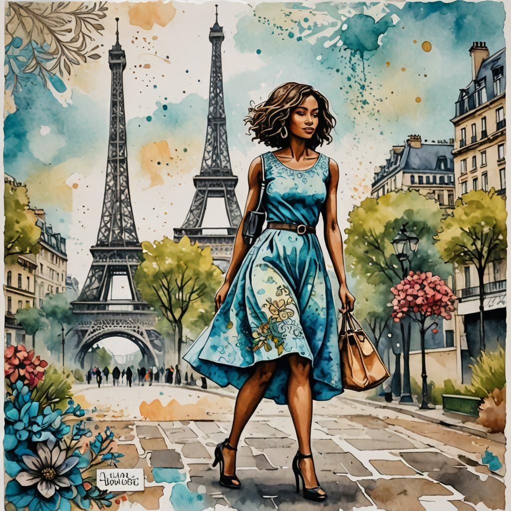 A lady walking