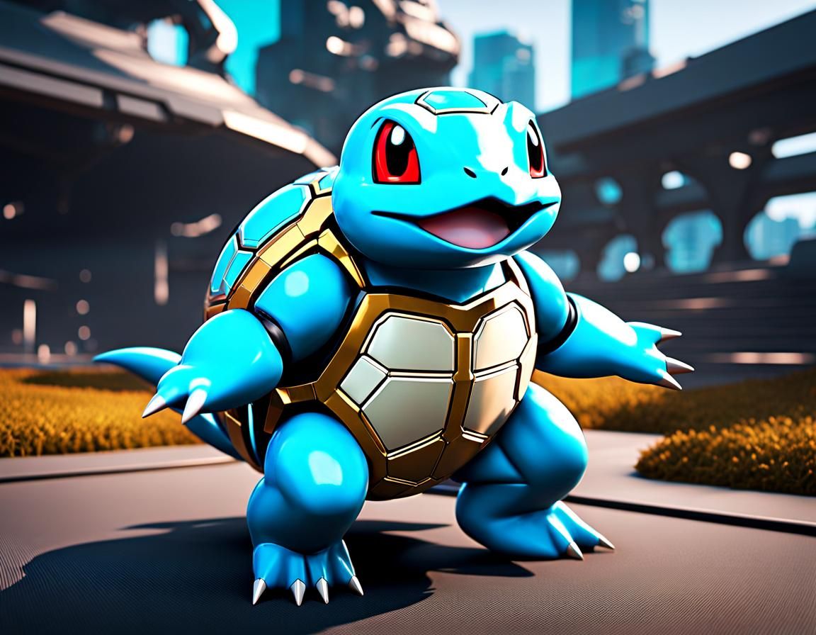 Premium Photo | Dynamic Squirtle