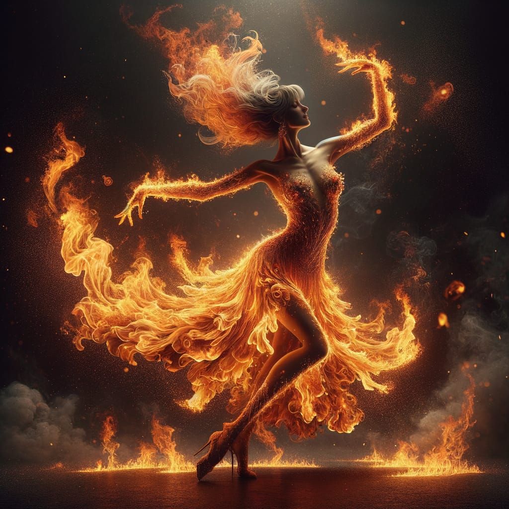 Inhabited by fire - AI Generated Artwork - NightCafe Creator