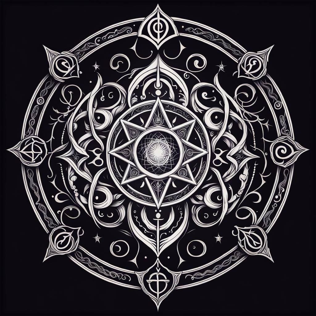 Beauty Sigil symbol design eldritch occult horror beautiful ethereal ...