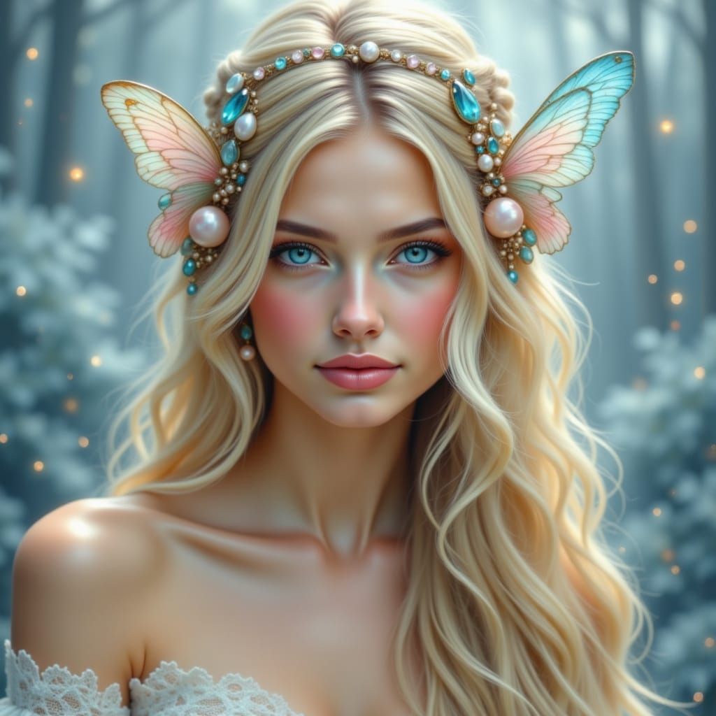 Mystical Blue-Eyed Blonde