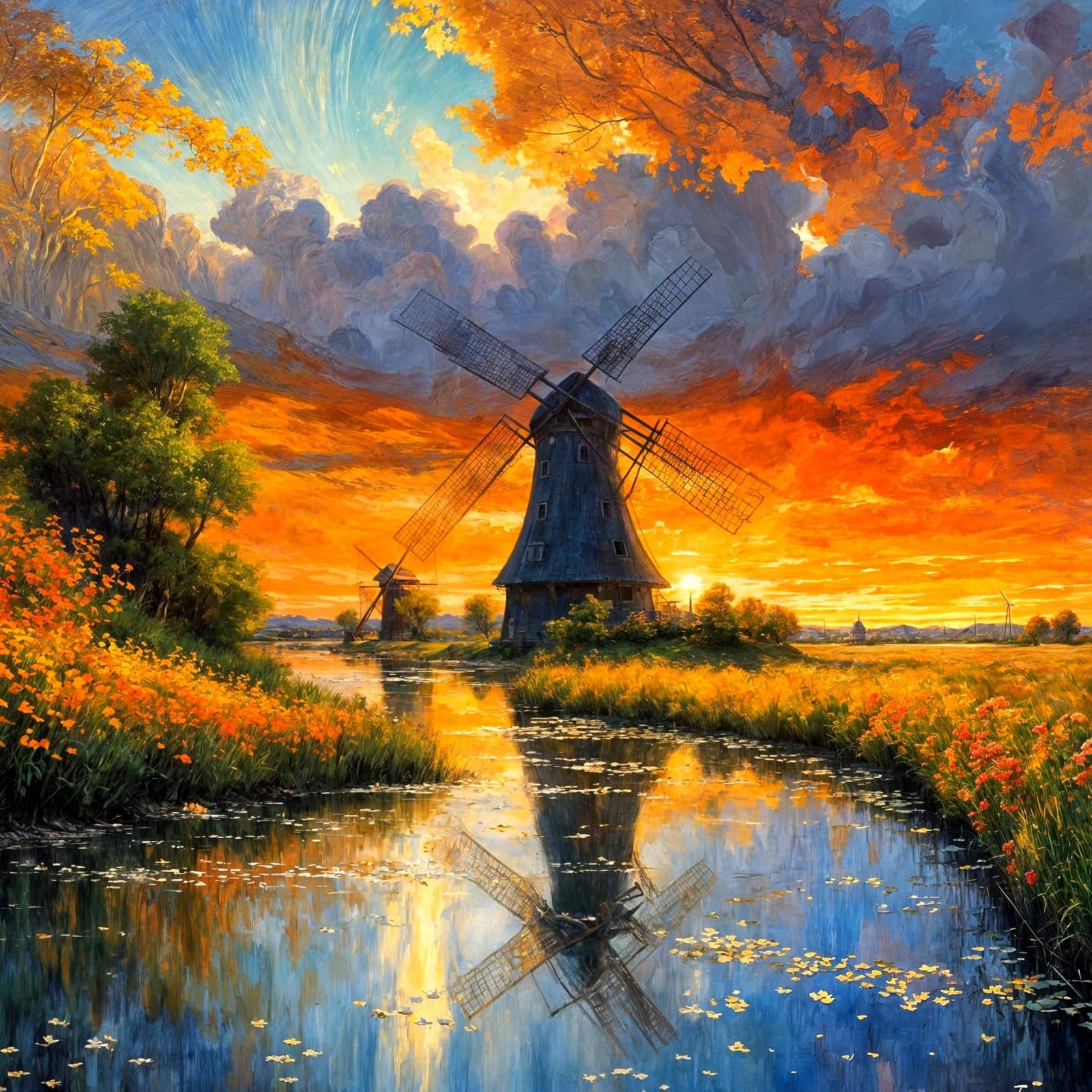 Windmill tranquility   by @Neverland
