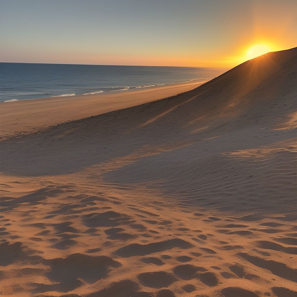Intense Desert Flames Erupt in a Vibrant Sunset