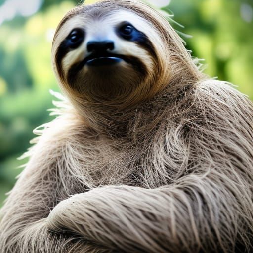 Serious Sloth - AI Generated Artwork - NightCafe Creator