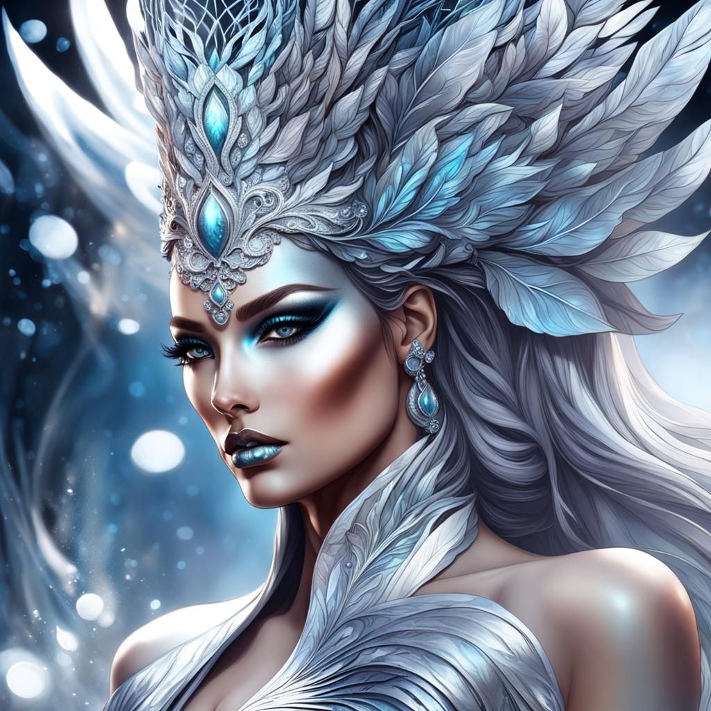 Silver Woman - AI Generated Artwork - NightCafe Creator