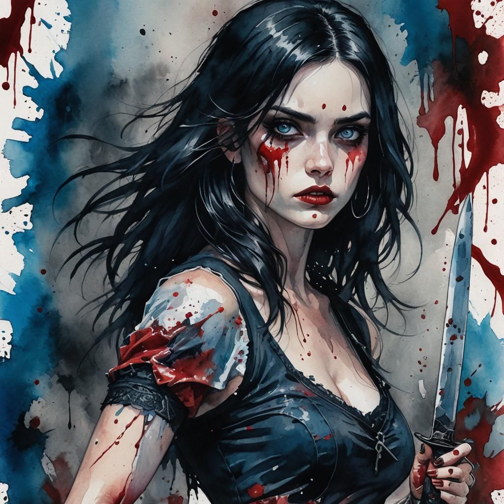 ### Character Description: Vesper, the Chaotic Avenger

**Physical Characteristics:**
Vesper is a striking figure with a statuesque build, s...