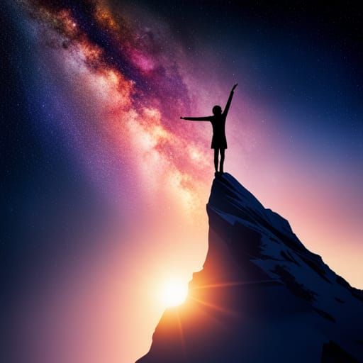deep in outer space