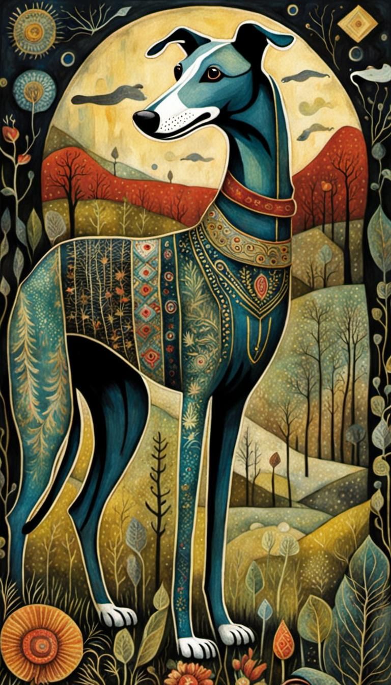 Greyhound  by @MagdaMagda