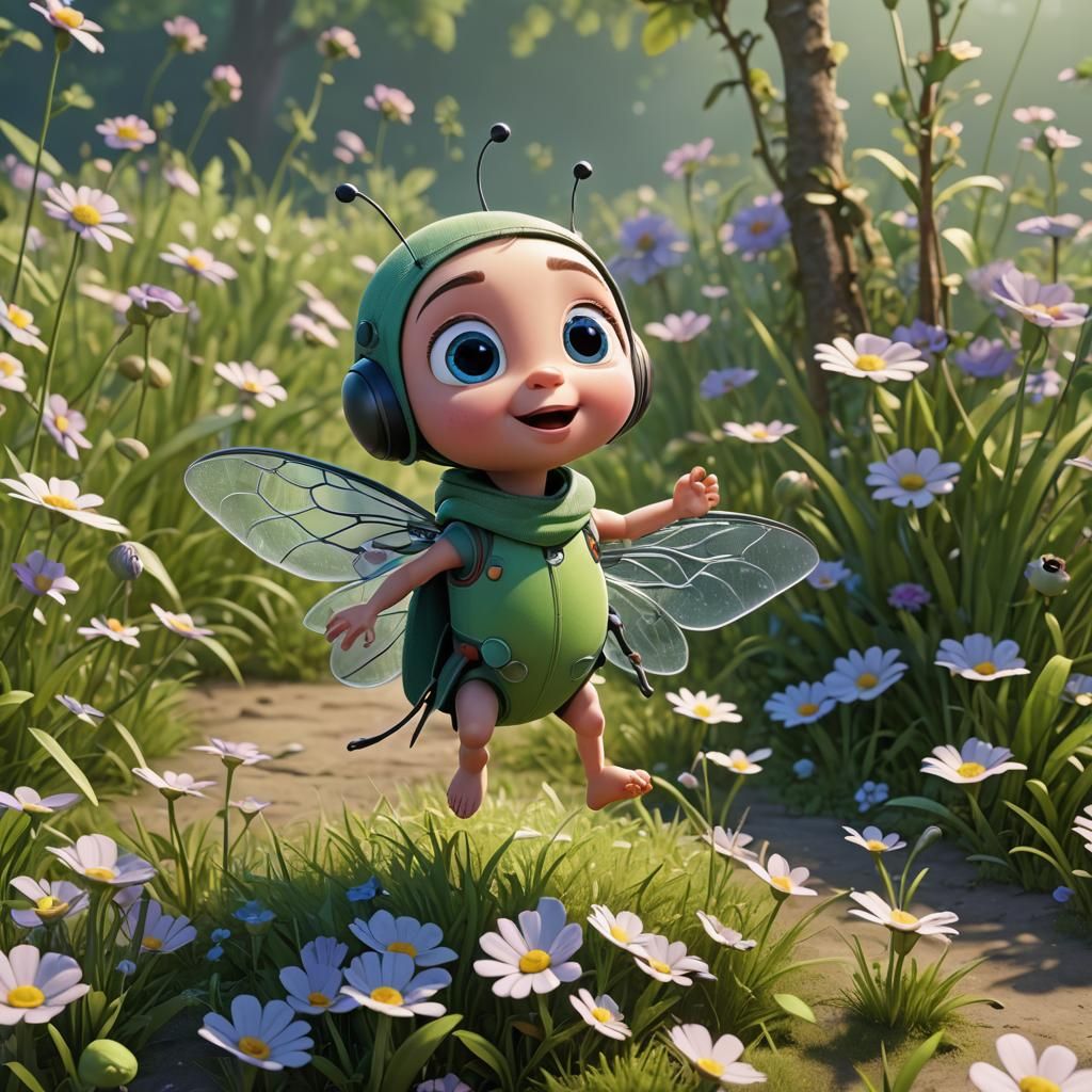 Baby fly from the cartoon episode "Fly Tales"