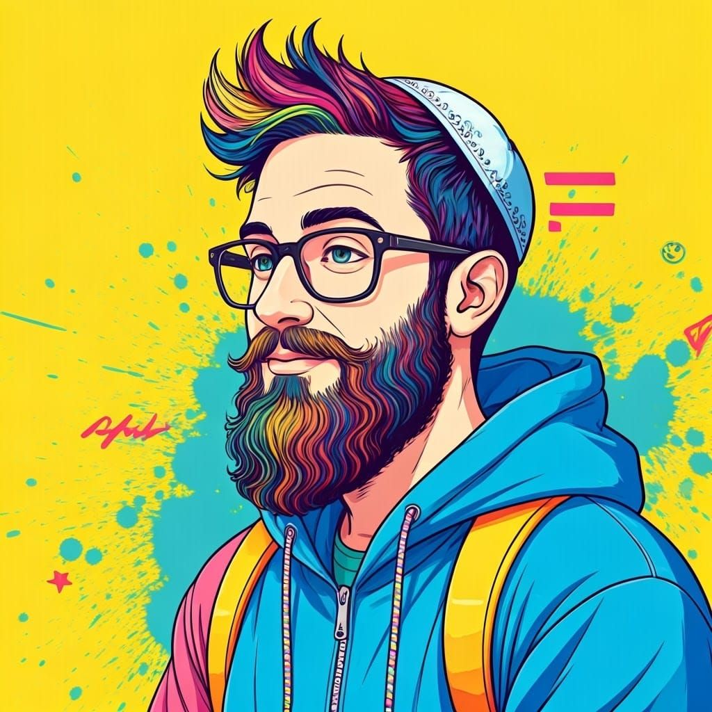 Eli Tzur in Vibrant Anime-Inspired Art