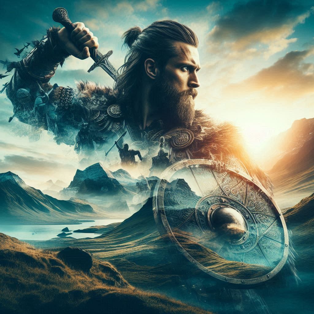 double exposure beautiful fantasy portrait landscape..