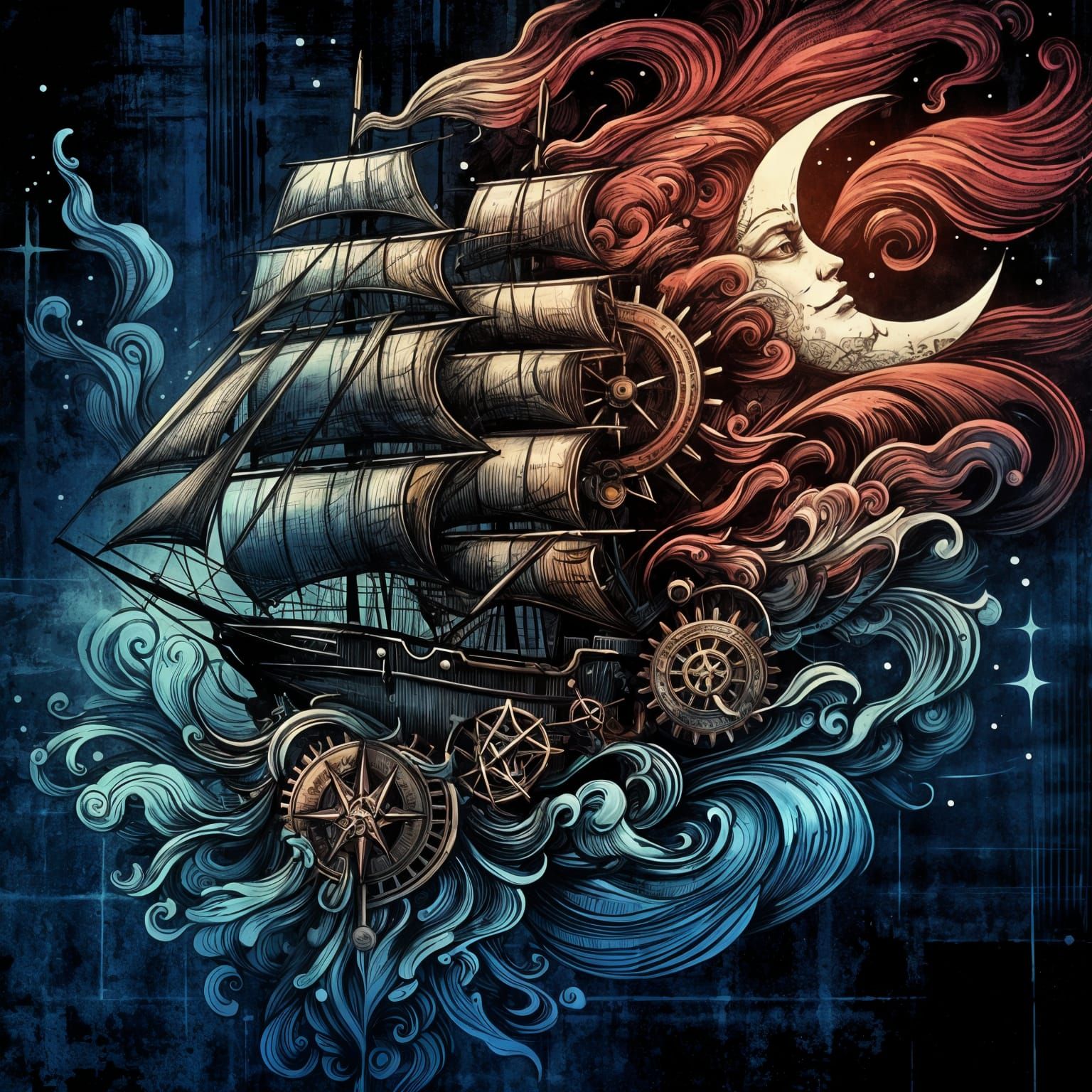 Sailing the Night Sea