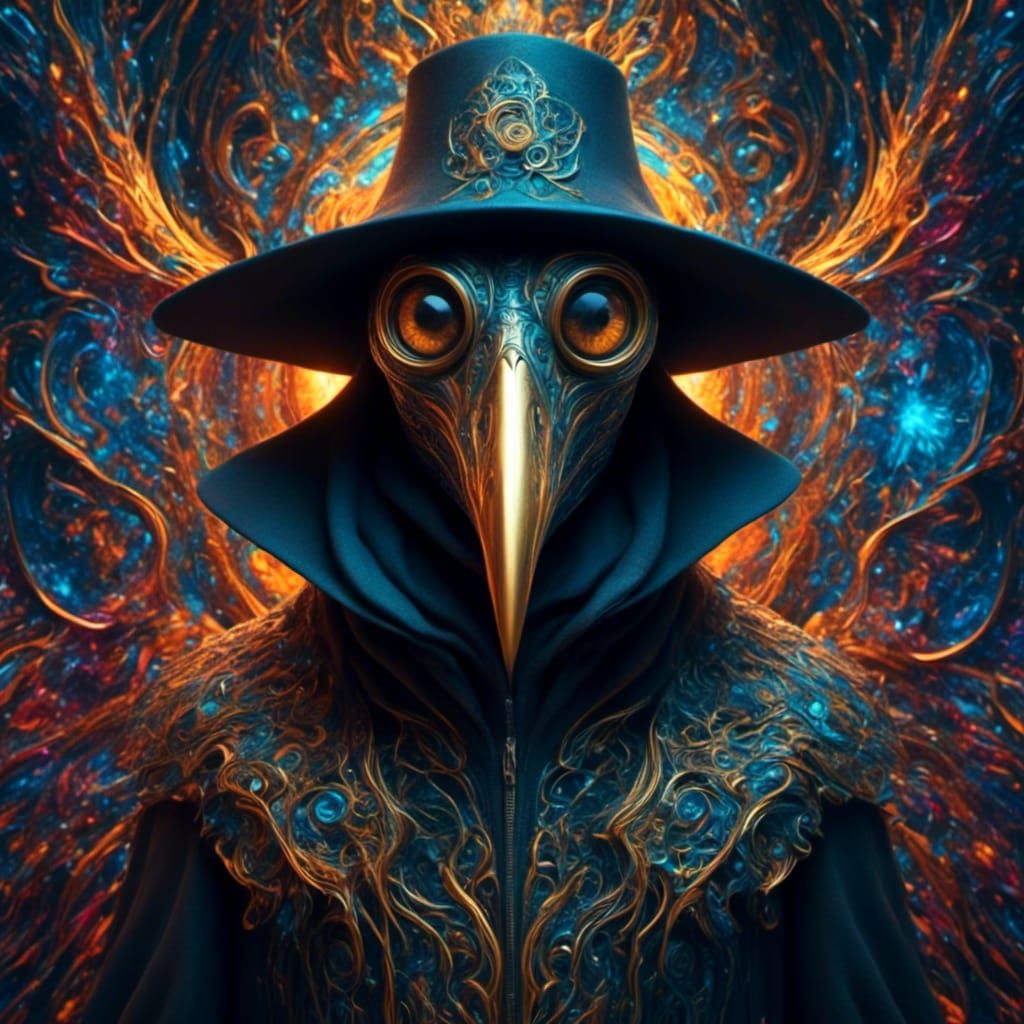 Plague Doctor <lora:Trippy Figures:1.0>