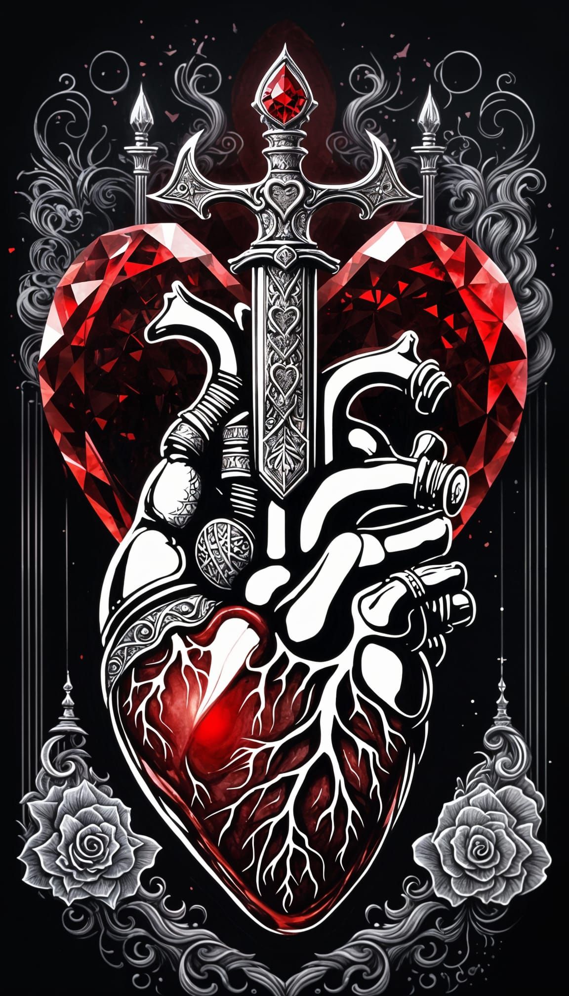 Heart Betrayed: A Dagger Through Love's Crystalline Core