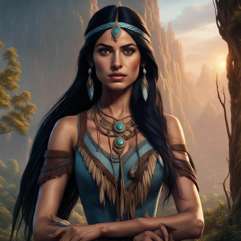 Emeraude Toubia as pocahontas